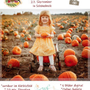 Kürbisfeld Fotoshooting für Kinder und Familien in Schönebeck